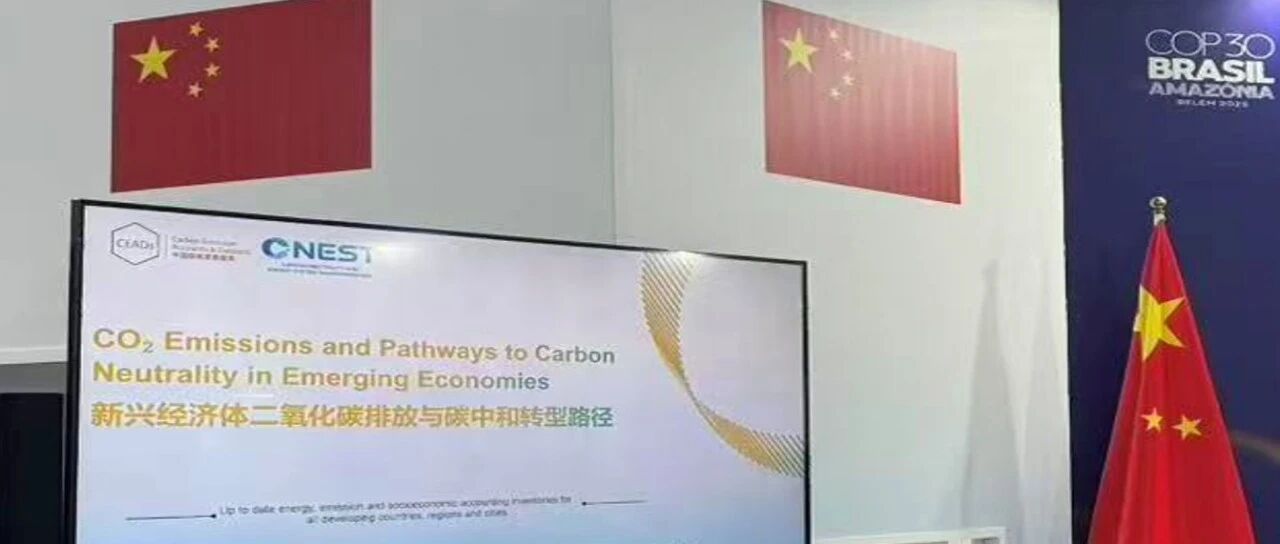 COP30｜CEADs团队发布新兴经济体二氧化碳排放系列报告