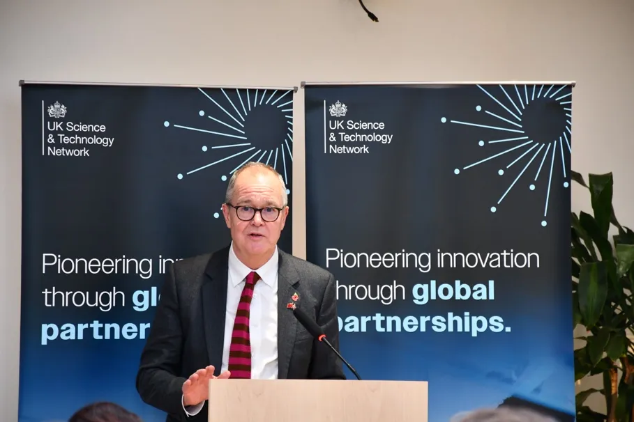 Lord Patrick Vallance delivers the keynote speech
